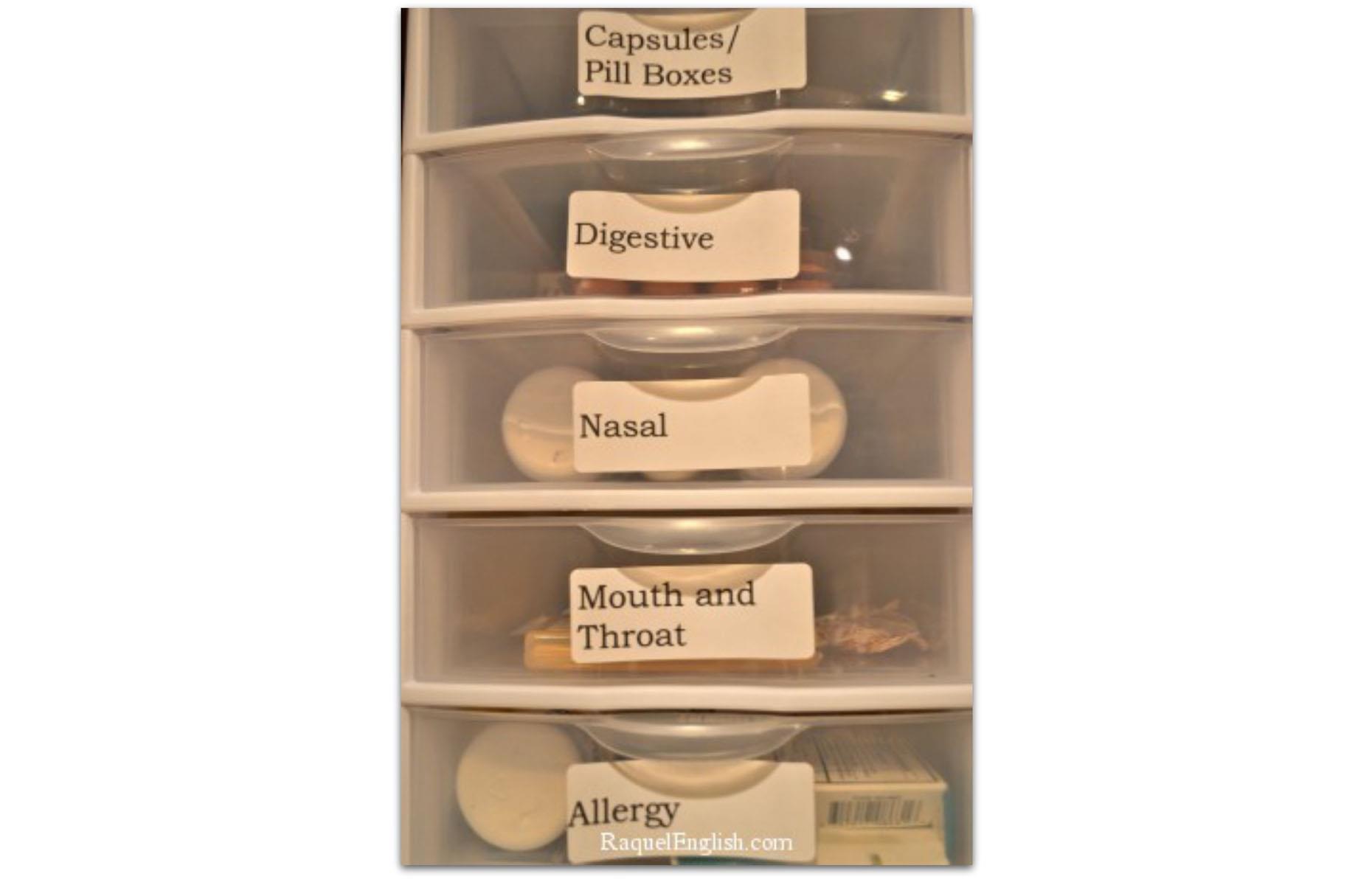 Be mega-organised with medicine storage